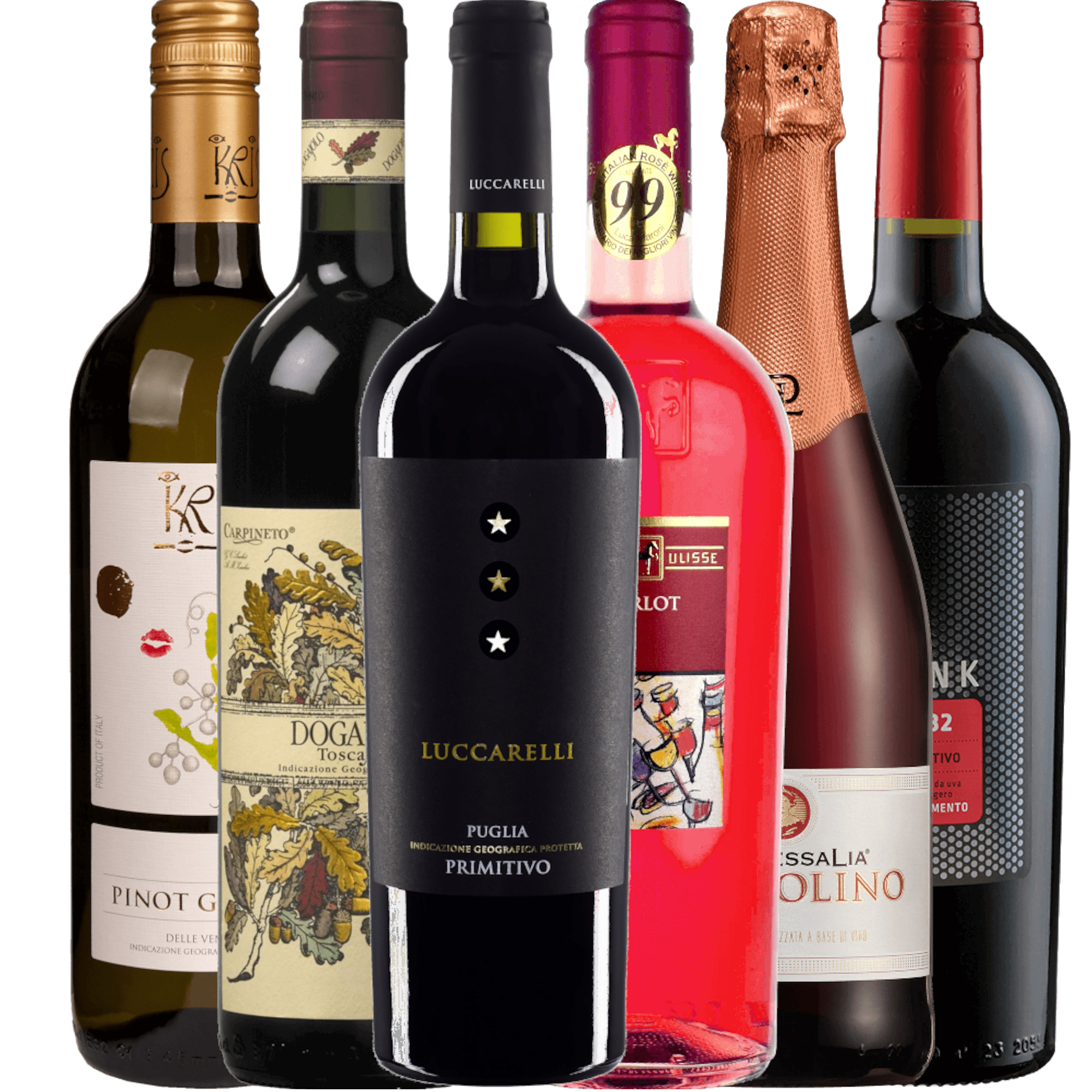 VINELLO Weinpaket 6 Spitzenweine aus Italien