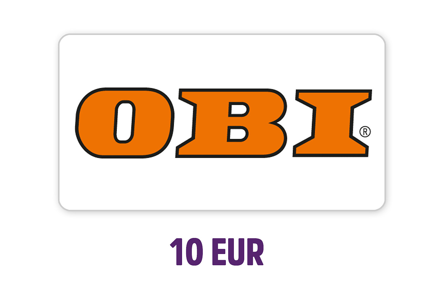 OBI Gutschein 10 Euro