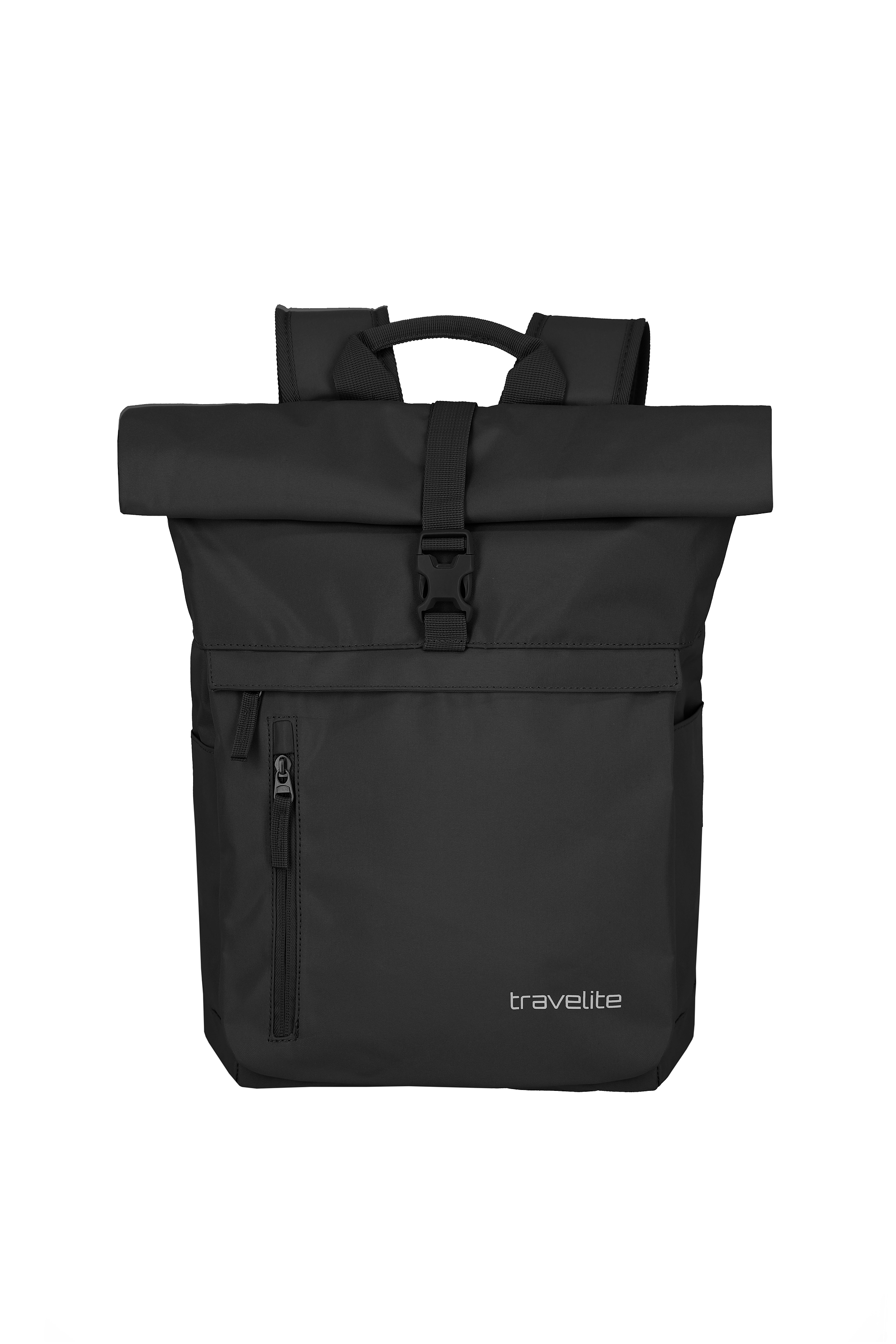 TRAVELITE Roll-Up Rucksack «Basics», Schwarz