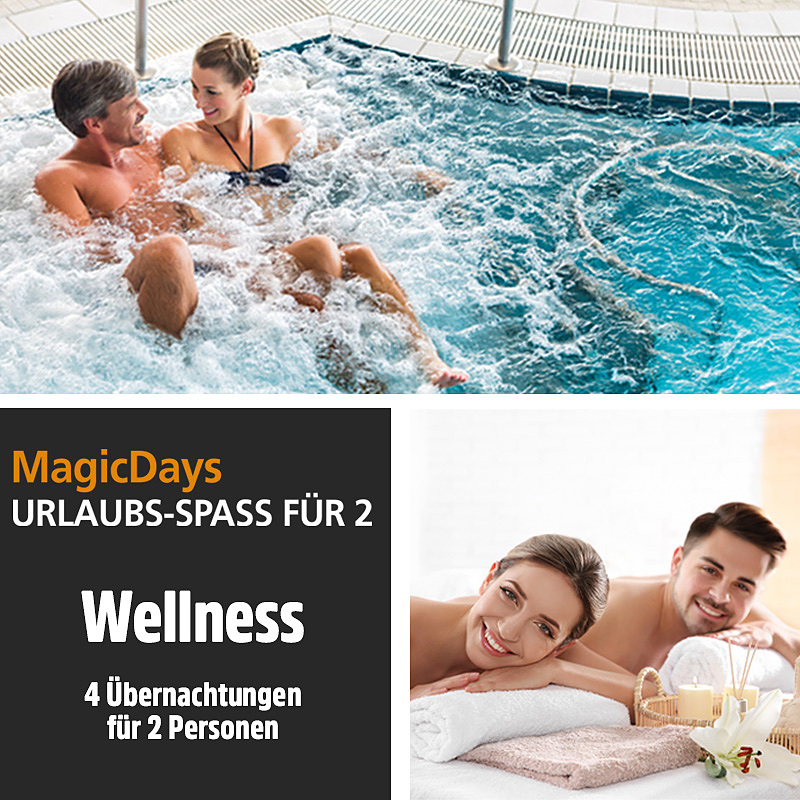 Thumbnail - MAGIC DAYS Hotelgutschein WELLNESS (2-4 Nächte) für 2 Personen