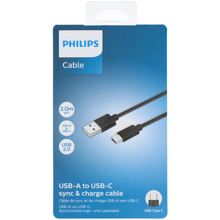 PHILIPS Ladekabel (USB A -zu USB C)