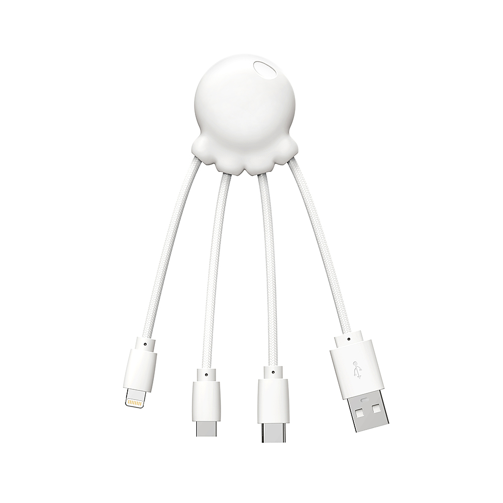 XOOPAR Eco Octopus 3in1 Ladekabel -  «Weiß»