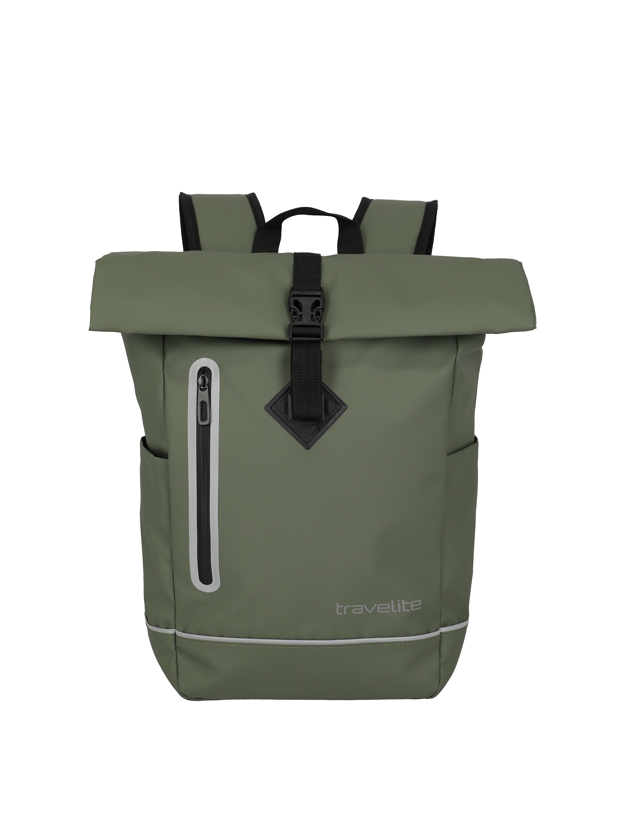 TRAVELITE Roll-Up Rucksack «Basics», Dunkelgrün
