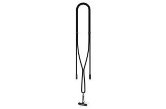 AQIILA 2-in-1 Lanyard Lade- & Synchronisationskabel, Schwarz