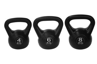 TUNTURI Kettlebell-Set, 3-teilig