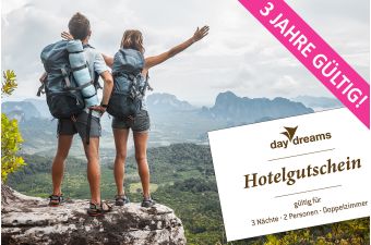 DAYDREAMS 3 Nächte Hotelgutschein für 2 Personen