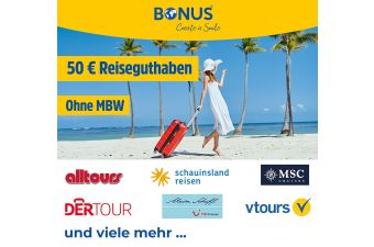 BONUS Reisegutschein 50 EUR
