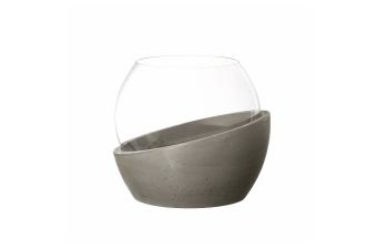 Blomus Saga windlicht 15 cm - kleur Tan (bruin) - Bath & Living