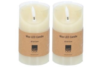 ARTI CASA LED-Kerze 13 cm, 2 Stück