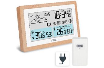 ADE Wetterstation mit Funk-Außensensor