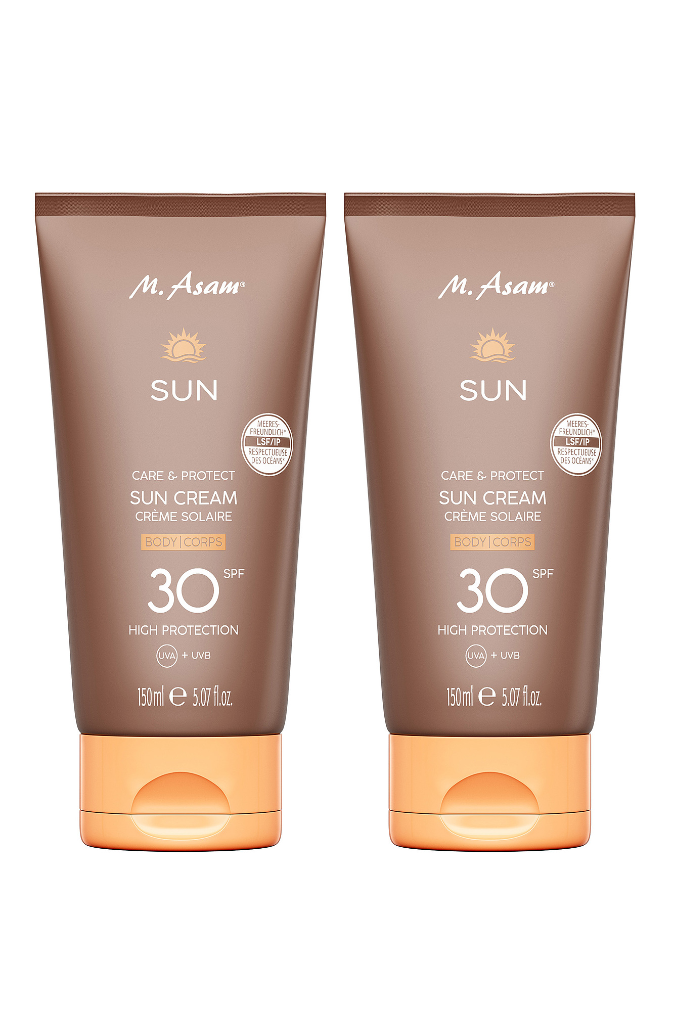 M. ASAM Sonnencreme LSF 30, 2 Stück